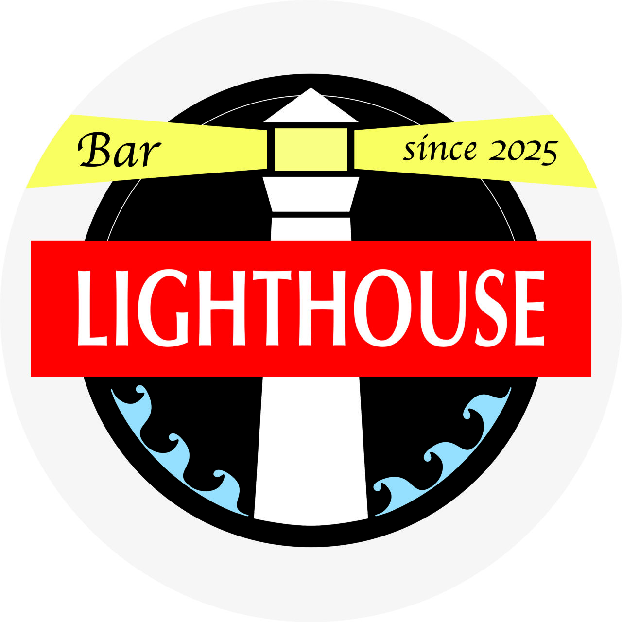 Bar. LIGHTHOUSE ロゴ/Bar .LIGHTHOUSE ロゴ 丸型 アイコン用