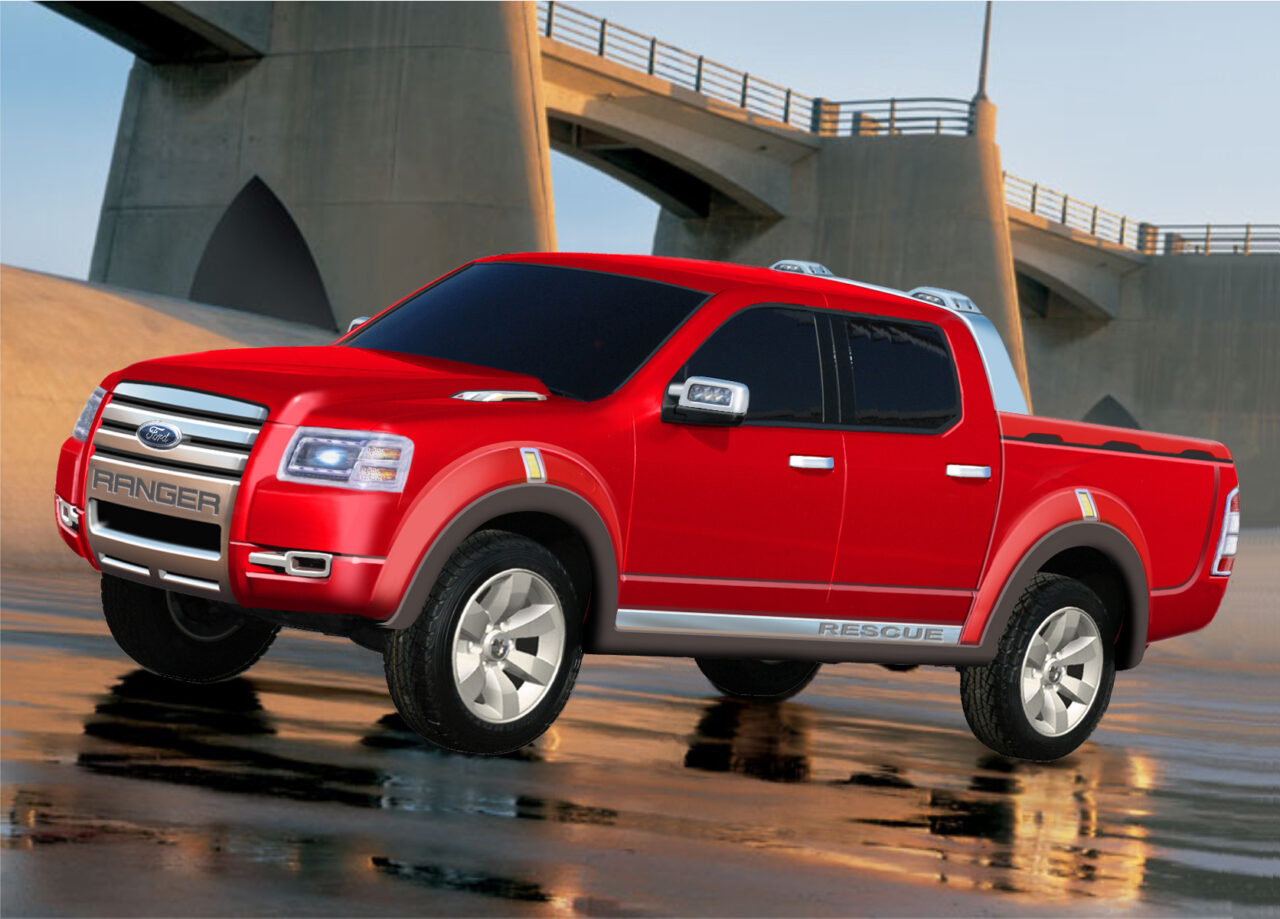Ford 4-Trac 2005 BKK Show Car／カーデザイン　Ford 4-Trac　アイデアスケッチ