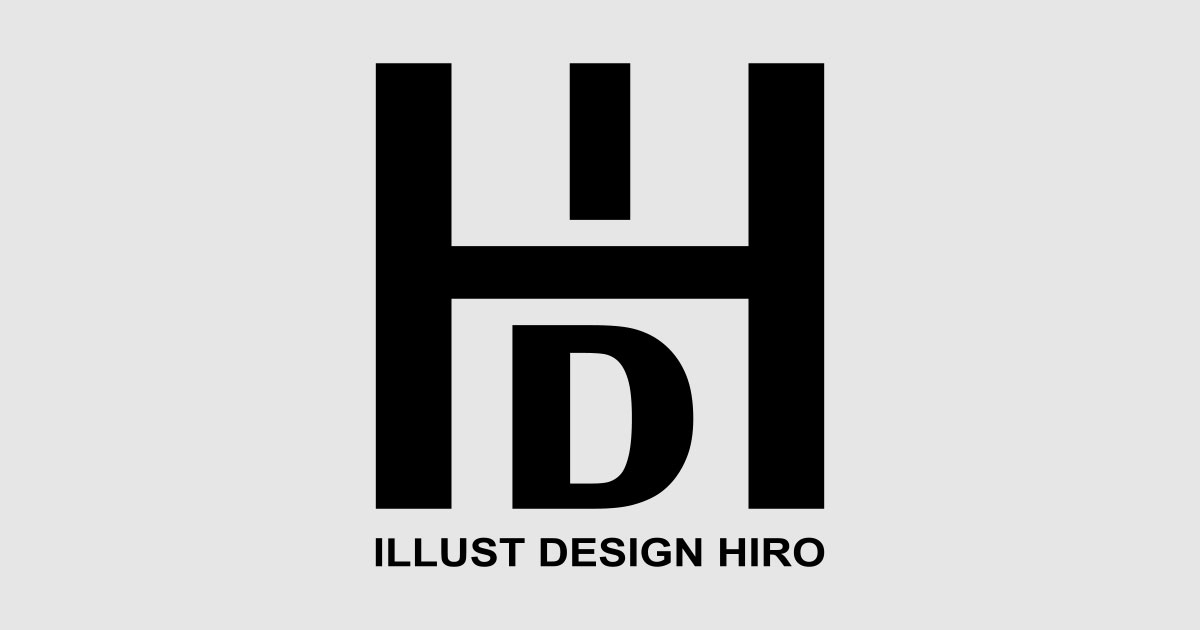 ILLUST DESIGN HIRO ロゴ／ILLUST DESIGN HIRO ロゴ